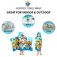 Franco Kids Bath And Beach Soft Cotton Terry Hooded Towel Wrap, 24' X 50', Paw Patrol Blue