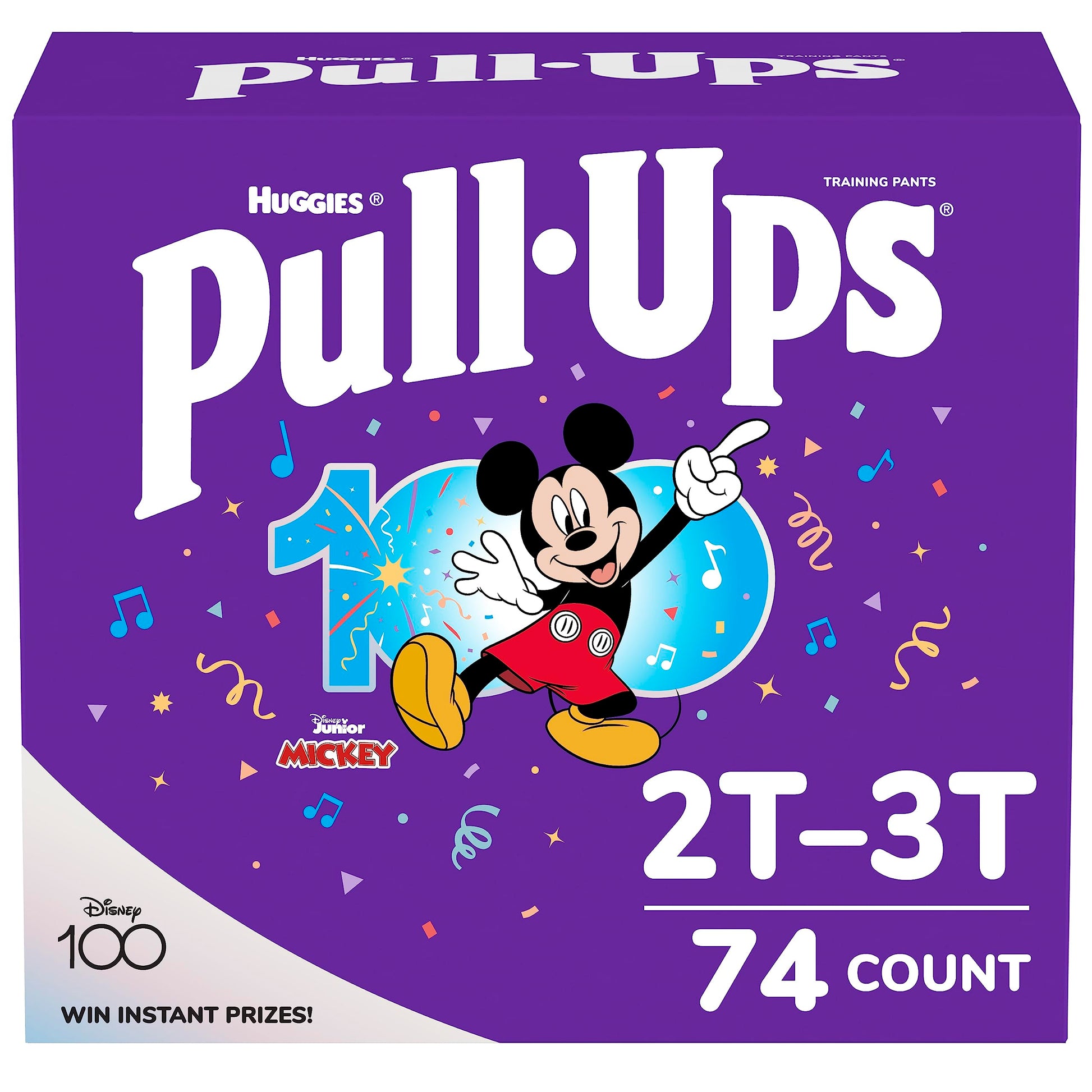 Pull-Ups Boys' Potty Training Pants Training Underwear Size 4, 2T-3T, 74 Ct