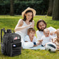 Mabozoo Diaper Bag Backpack For Dad, Black Military Diaper Bag Backpack With Waterproof Changing Pad,Large Mens Baby Bag,Unisex