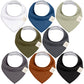 Keababies 8-Pack Organic Baby Bandana Drool Bibs - Stylish Unisex Bandana Bibs, Super Absorbent Bandana Drool Bibs, Gentle Teeth
