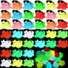 Halloscume 24 Pack Spring Rubber Frogs Bulk Squeak and Floating Rubber Bath Toy Glow in the Dark Mini Floating Frogs for Baby Sh