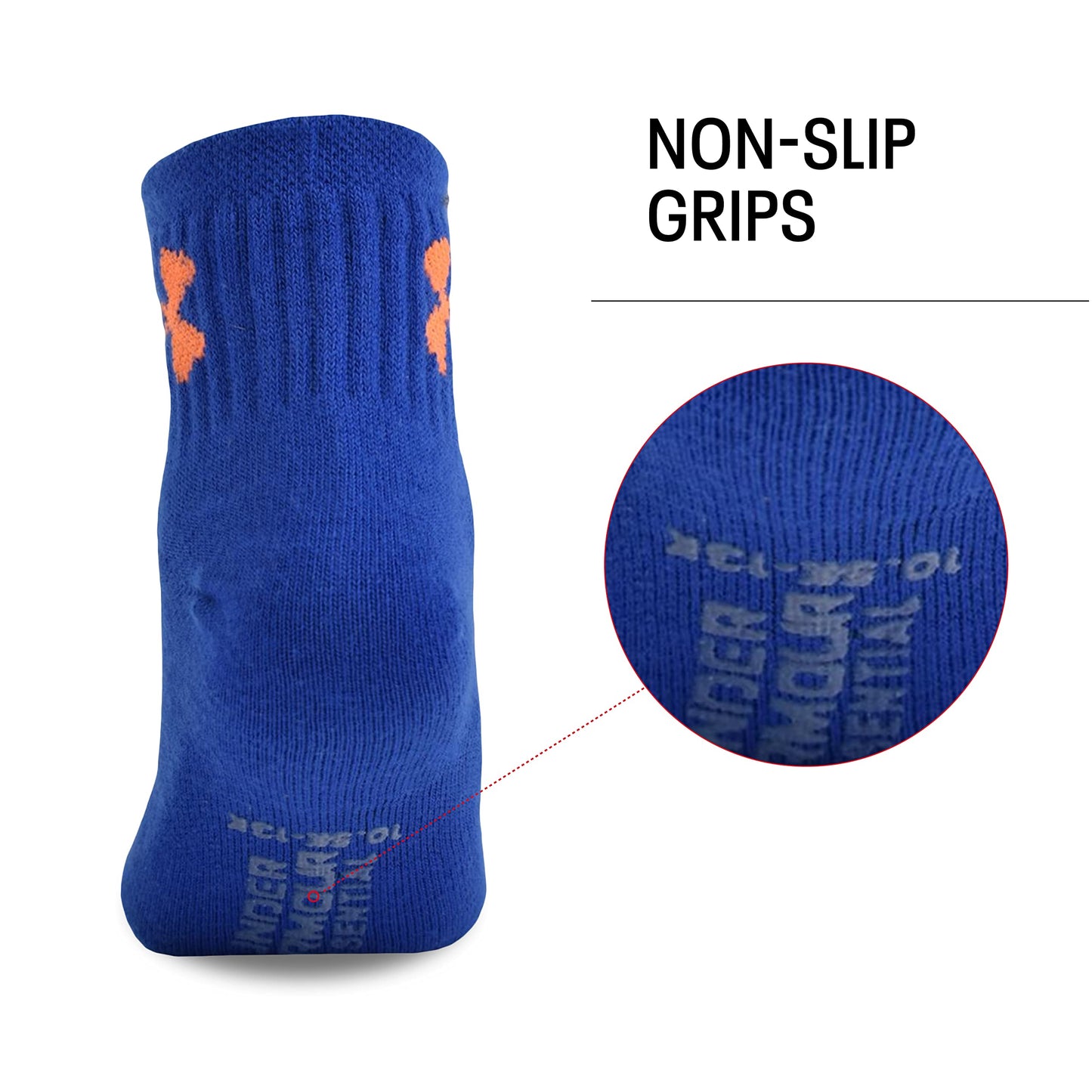 Under Armour Baby Boys Multi Pack Play Essential Quarter Sock, Royal Blue, 2T-4T