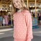 Boboyoyo Girls Sweaters Cotton Kids Heart Sweater Valentine Holiday Pullover Teen Clothes Crew Neck Knit Top Long Sleeve Pink