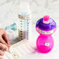Bottle Labels, Write-On Name, Self-Laminating, Waterproof, Baby Bottle Label For Daycare, Made In The Usa (Playful Patterns Set