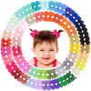 Alinmo Hair Clips For Girls 100Pcs - 2 ' Fully Lined Tiny Bows, Alligator Clips For Infants And Toddlers In Pairs