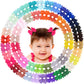 Baby Hair Clips 60 Pieces 30 Colors in Pairs Baby Girls Fully Lined Bows Hair Pins Tiny 2 Hair Bows Alligator Clips for Girls In
