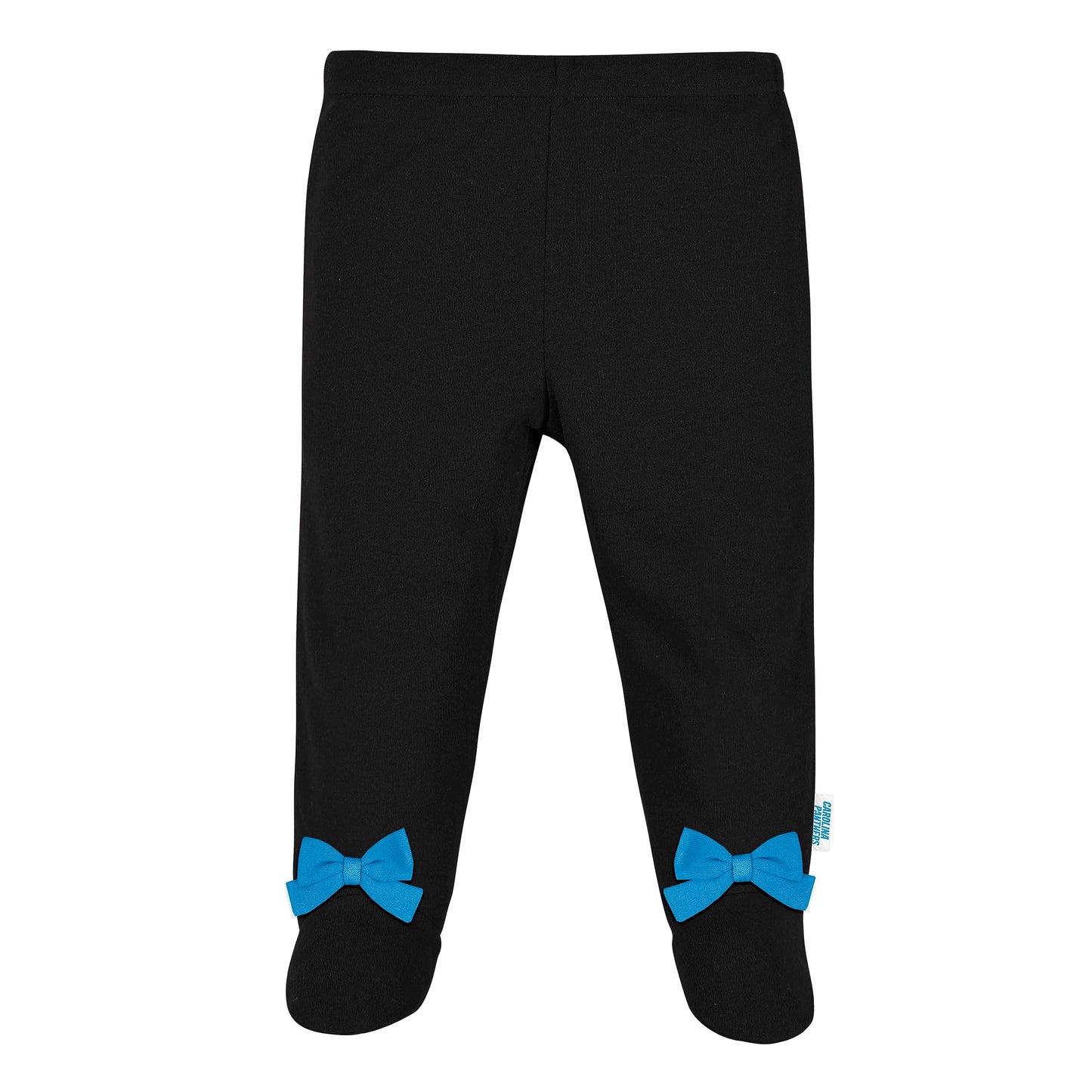Nfl Baby Girls' 3Pc Bodysuit, Footed Pant, & Cap Set, Carolina Panthers, 6-9 Months