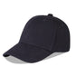 Langzhen Cotton Outdoor Toddler Girls Boys Plain Baseball Cap Baby Infant Structured Adjustable Hat For Kids Sun Hat (S-Black)
