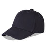 Langzhen Cotton Outdoor Toddler Girls Boys Plain Baseball Cap Baby Infant Structured Adjustable Hat For Kids Sun Hat (S-Black)