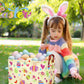 Boohit Large Easter Baskets For Kids Personalized Baby Girl Easter Basket Cute Teen Boy Spring Decor (Bunny Hugging Egg)