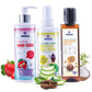 Hetakids Coconut Hair Oil, Strawberry Body Wash, Cocoa Butter & Aloevera Lotion, Complete Skin And Hair Care Baby Products, Trav