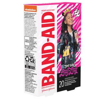 Band-Aid Brand Adhesive Bandages For Minor Cuts & Scrapes, Wound Care Featuring Nickelodeon That Girl Lay Lay, Assorted Sizes, 3