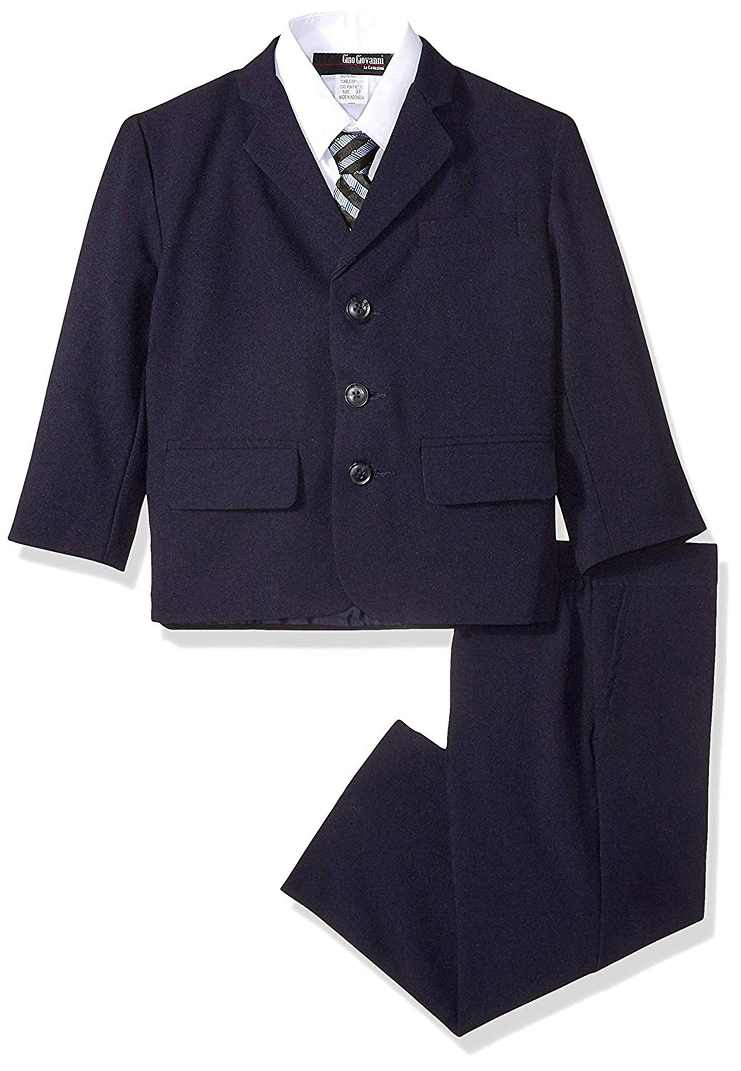 Navy Blue Formal Suit Set From Baby To Teens Gg230 (12, Navy Blue)