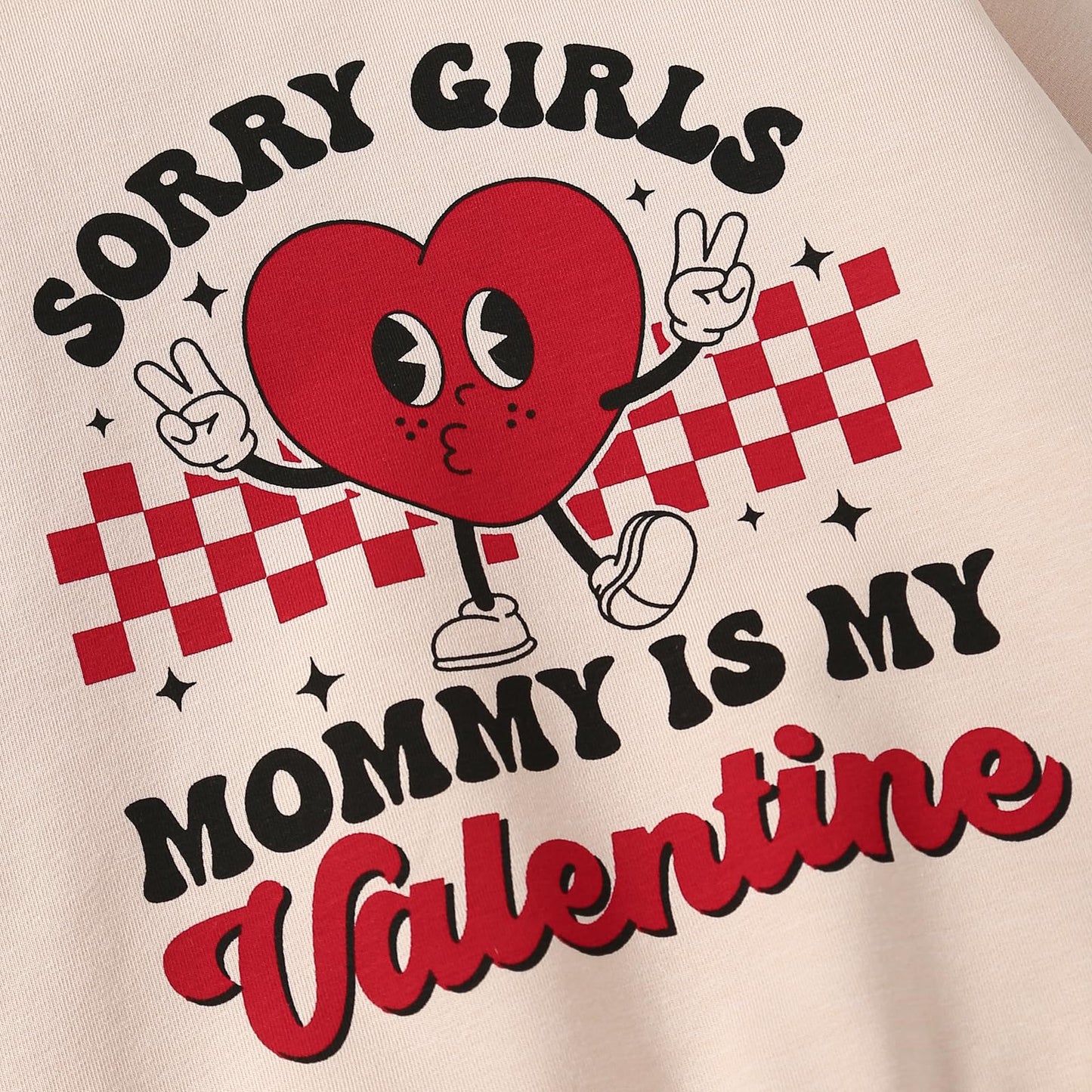 Tinypainter Toddler Baby Boy Valentines Day Outfit Sorry Girls Mommy Is My Valentine Sweatshirt+Casual Pants 2Pc Clothes