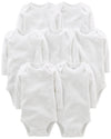 Simple Joys By Carter'S Unisex Babies' Long-Sleeve Bodysuit, Pack Of 7, White, 12 Months