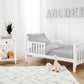 Tl Care Minky Dot Chenille 4 Piece Toddler Bedding Set, Gray, For Boys And Girls
