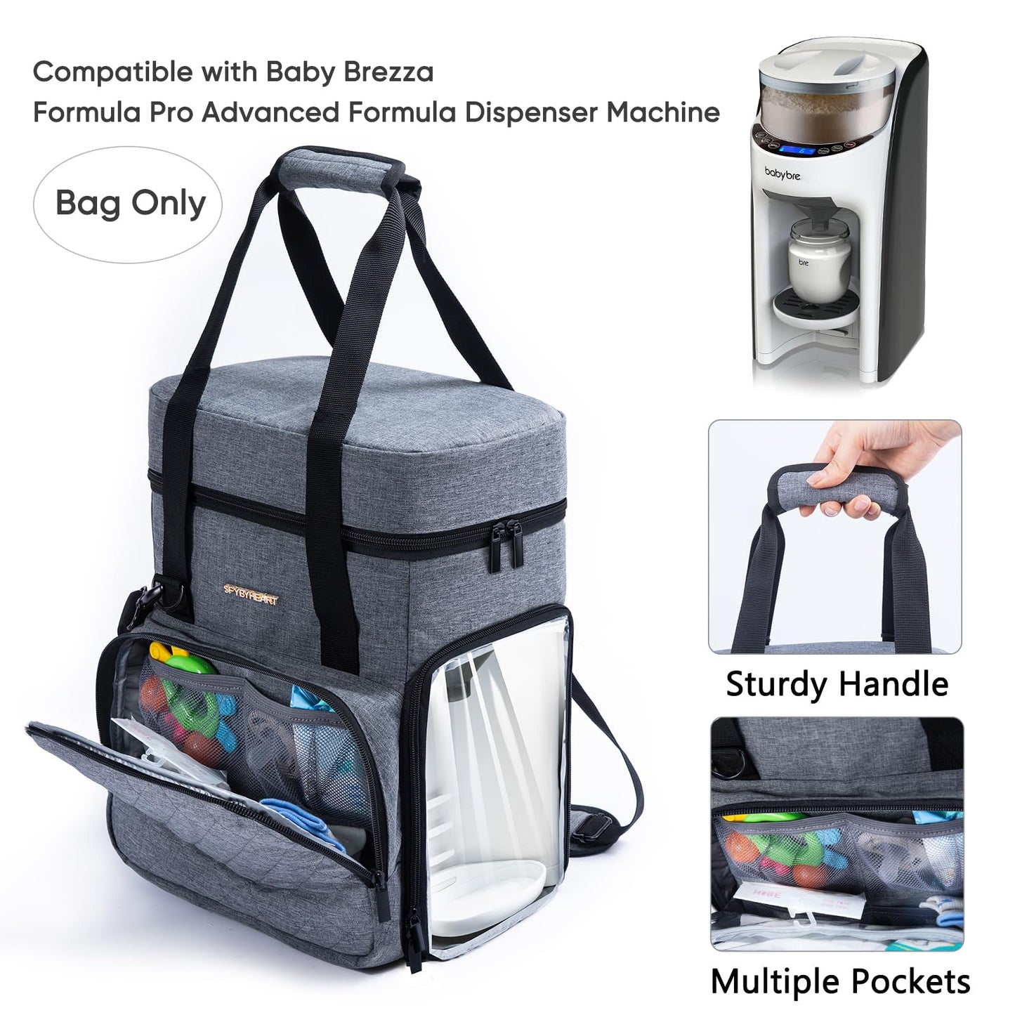 Sfybyheart Carrying Case Compatible With Baby Brezza Formula Pro Advanced Formula Dispenser Machine Carrying Bag - Baby Formula