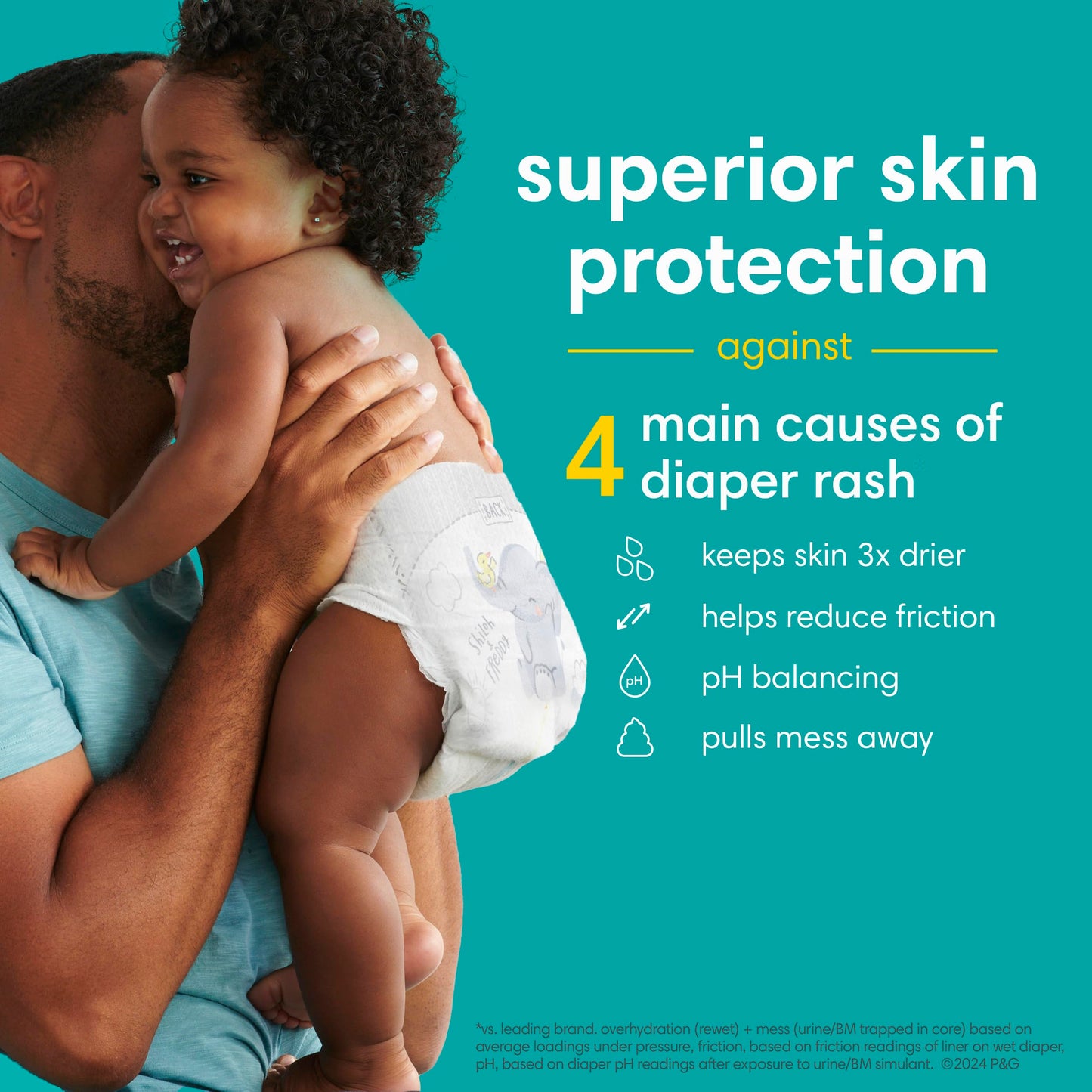 Pampers Baby Diapers - Swaddlers - Size 8, 60 Count, Ultra Absorbent Disposable Infant Diaper