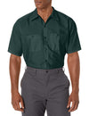 Red Kap Mens Industrial Work Shirt, Regular Fit, Short Sleeve, Spruce Green, X-Large Tall