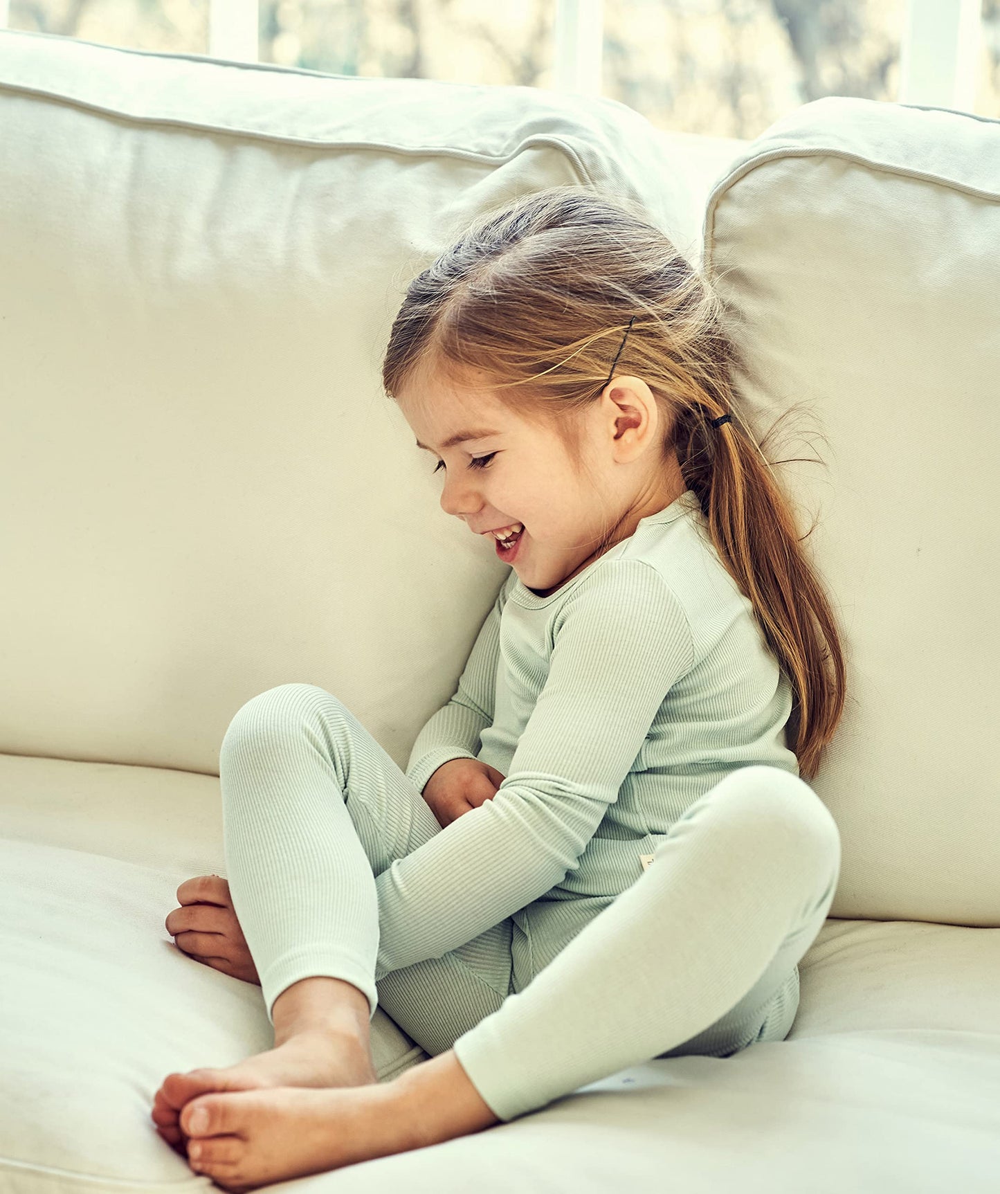 Avauma Baby Boys Girls Pajama Set Kids Toddler Snug Fit Ribbed Sleepwear Pjs For Daily Life Style (S/Mint(L))