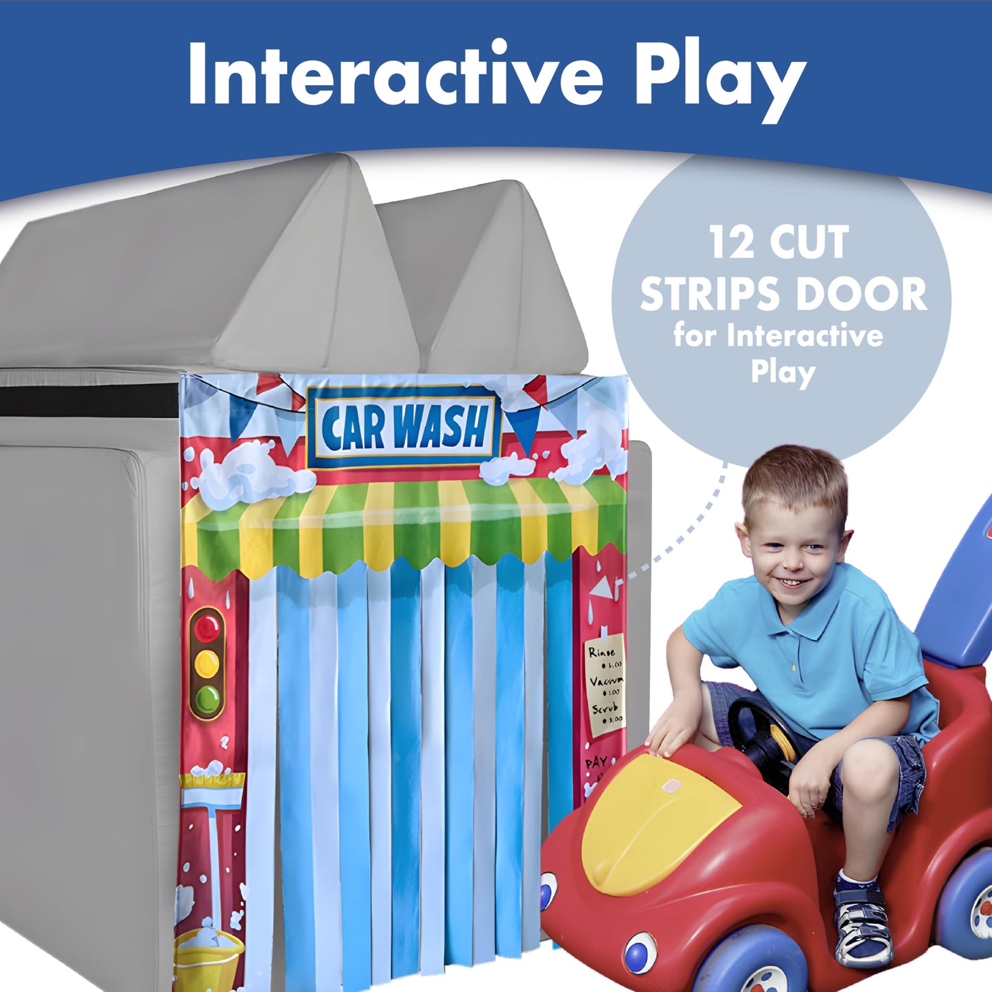 Seemees Play Panel For Modular Play Couch Childrens Play Panel For Toddler (Sofa Not Included) (Action & Play Trio)