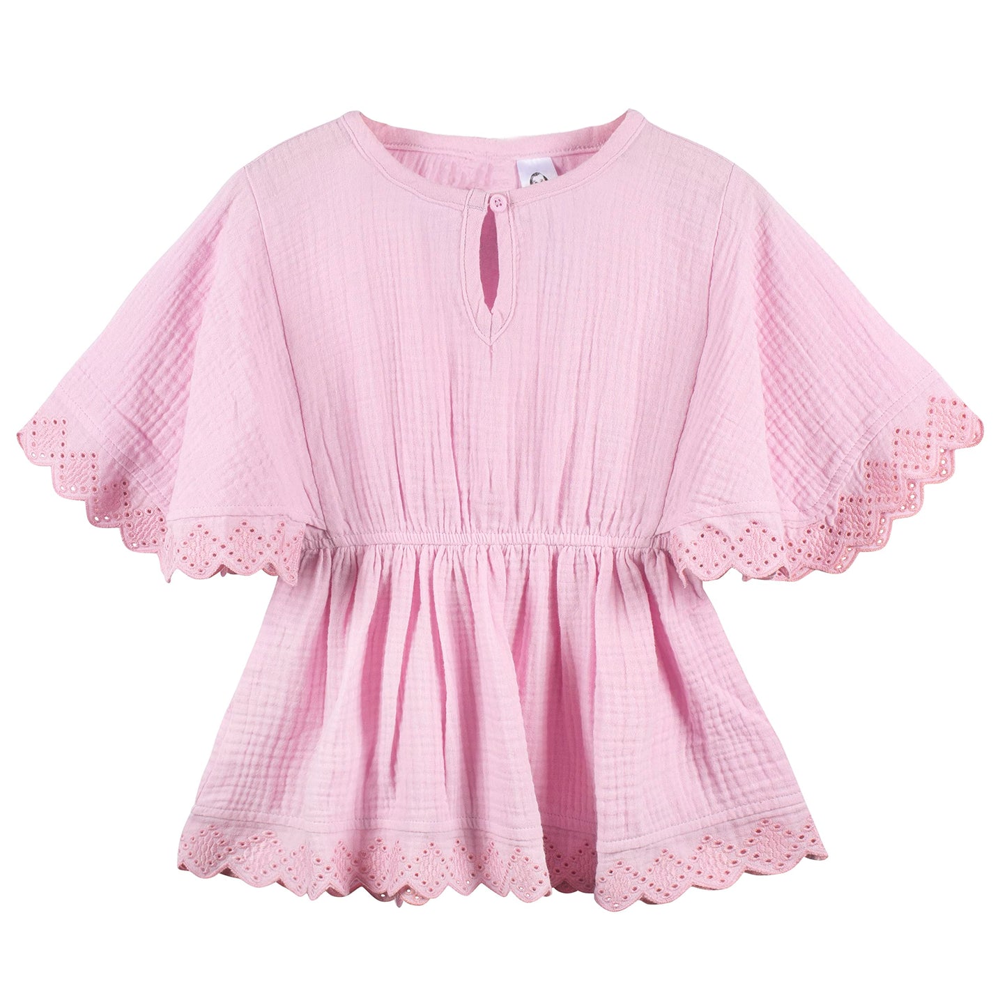 Gerber Baby Girl'S Standard Toddler Kaftan Swim Cover Up, Light Pink, 2T