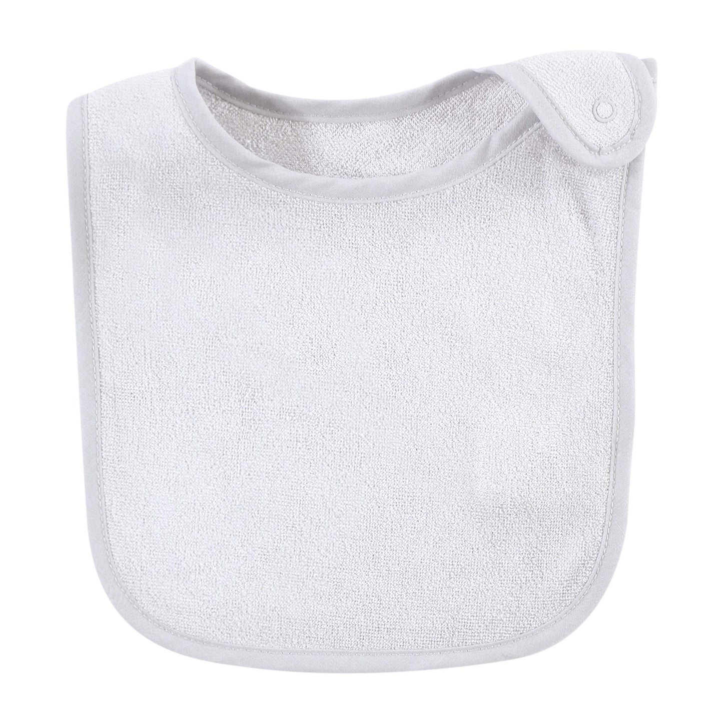 Hudson Baby Unisex Baby Rayon From Bamboo Terry Bibs, Black White, One Size