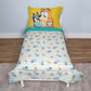 Bluey 4 Piece Toddler Bedding Set - Includes Comforter, Sheet Set - Fitted + Top Sheet + Reversible Pillowcase For Boys Or Girls