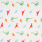 Amazon Basics Kid'S Soft Easy-Wash Lightweight Microfiber 3-Piece Sheet Set, Toddler, Multi Color, Dinosaurs