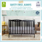 Dream On Me Chelsea 5-In-1 Convertible Crib In White, Jpma Certified