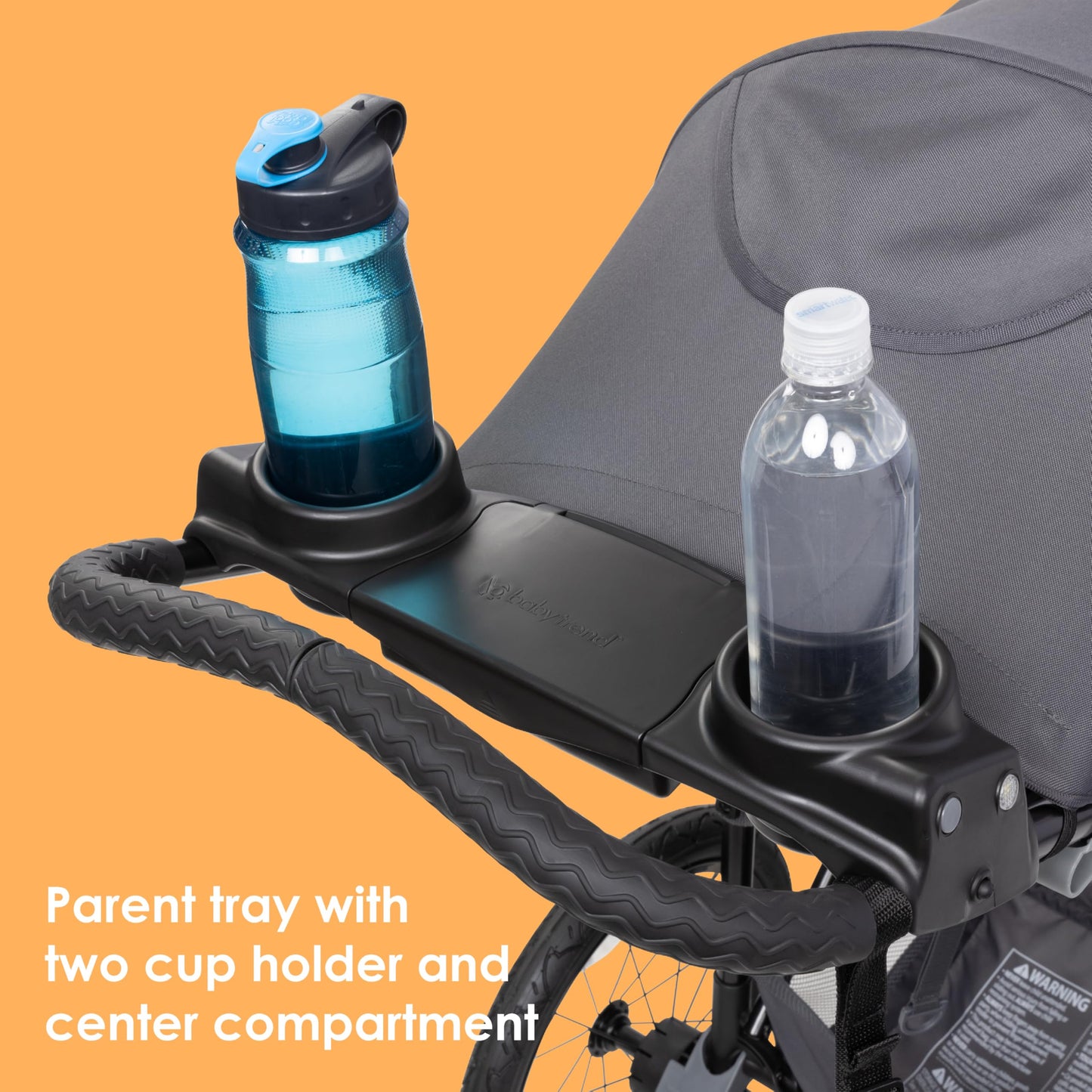 Baby Trend Expedition Zero Flat Jogger With Led Lights, Dash Grey