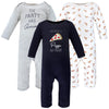 Hudson Baby Baby Girls Cotton Coveralls Rompers, Pizza, 0-3 Months Us