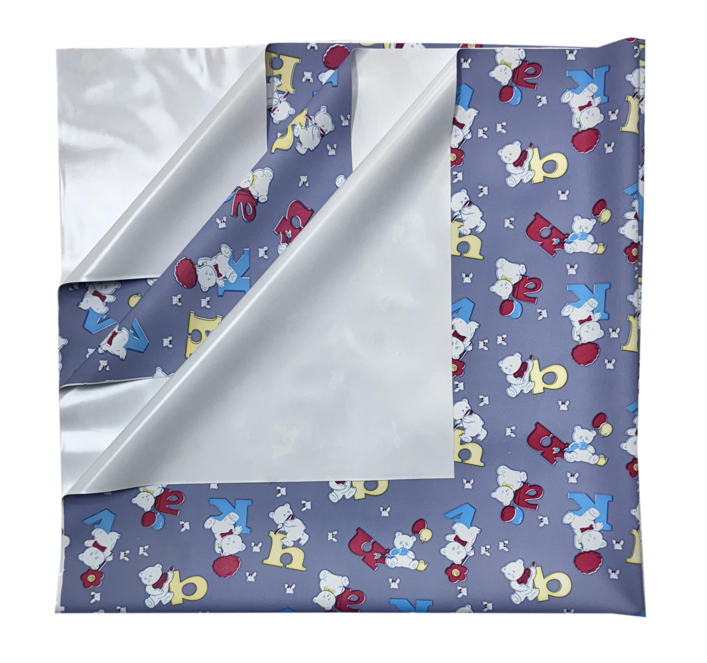 Pookie Plastic Sheet | Rubber Sheet For Babies | Bed Wetting Protector | 012 Months | 90 X 90 Cm (Alpha Purple)