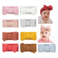 Jiahang Baby Bows Waffle Turban Knotted Head Wraps, Hair Bow Headbands Stretchy Hair Bands For Newborn Infant Toddlers Girls