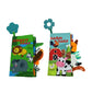 JS-Drhome 2 in 1 Soft CrinkleInfant Toddler Baby Books for 0-6 Months, Farm & Animal Unbreakable Books,Tummy Time Teething Senso