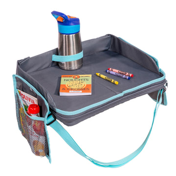 J.L. Childress 3-In-1 Travel Tray & Ipad Tablet Holder - Car Seat Lap Tray For Toddlers, Kids - Use On Airplanes, Road Trips, La