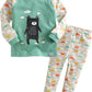 Vaenait Baby Kids Boy Long Sleeve Cotton Sleepwear Pajamas 2Pcs Set Bear Friend 12-18M/Xs