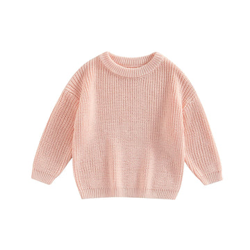 Afunbaby Baby Girl Boy Knit Sweater Blouse Pullover Sweatshirt Warm Crewneck Long Sleeve Tops For Infant Toddler (18-24 Months,L
