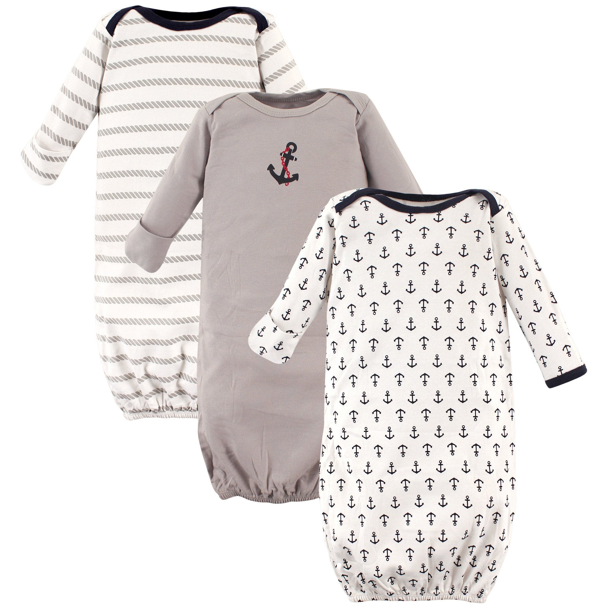 Luvable Friends Unisex Baby Cotton Gowns, Boy Nautical, Preemie-Newbor – Cutebab WBBAPB0BLZRMRVK