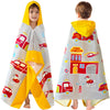 Voova & Movas Kids Beach Towels With Hood For Boys Ages 3-10 | Soft Thick Absorbent Cotton Beach | Pool | Bath Towels, Boys, Yel