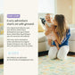 Baby Care Play Mat (Large, Sea Petals - Grey) 82 x 55 Original One-Piece Reversible Rollable Waterproof Play Mat for Infants
