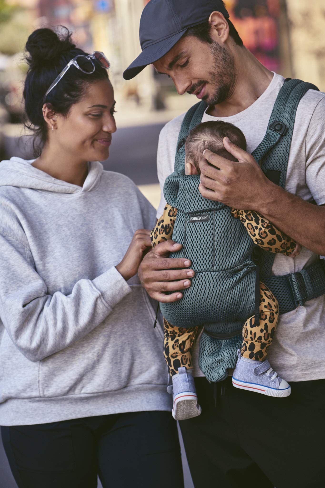 BabyBjrn Baby Carrier Free, 3D mesh, Sage Green