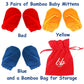 Bamboo Baby Mittens For Eczema, 6-12 Months, Baby Gloves For Dry Skin, Overnight Moisturizing Gloves, 3 Pairs