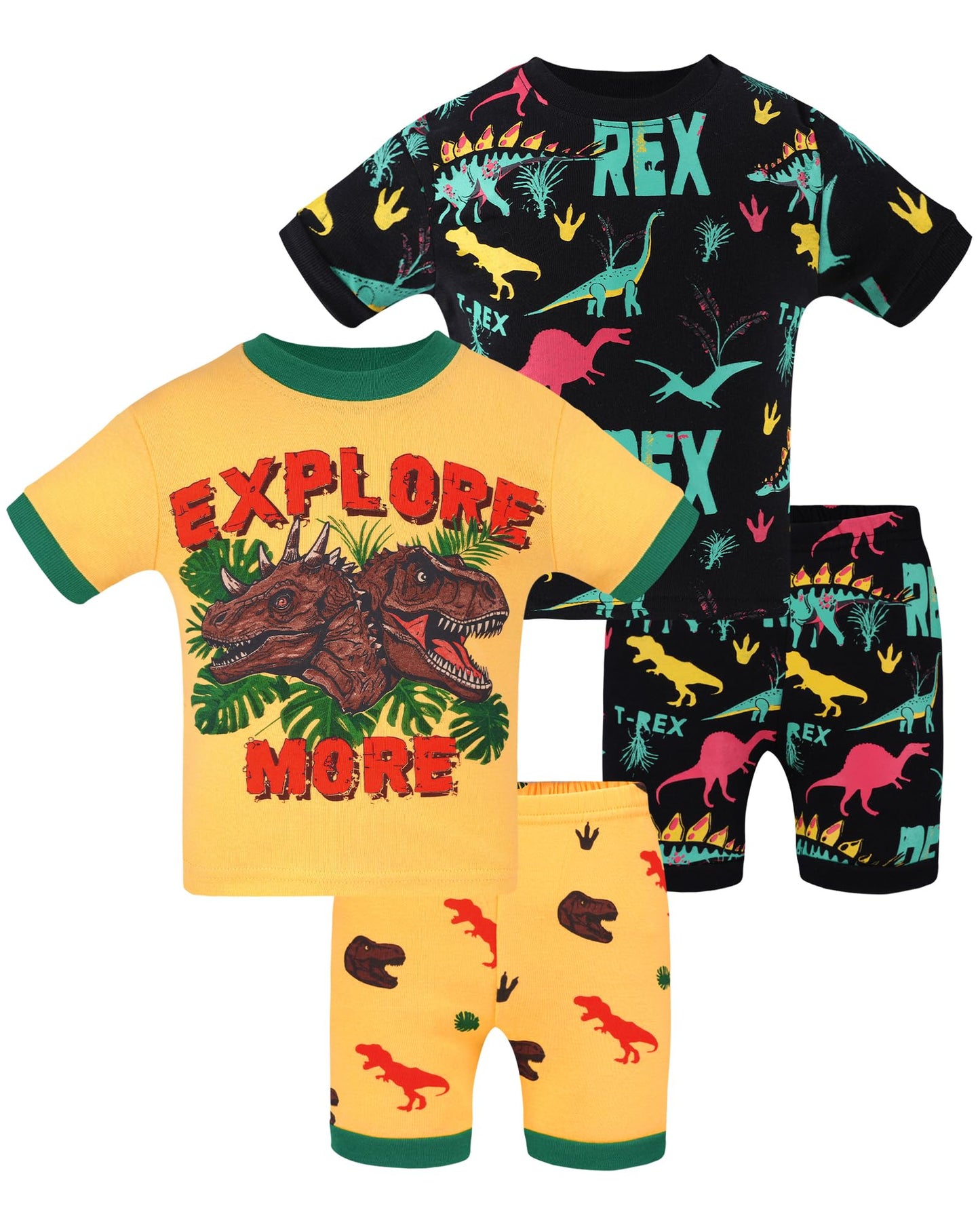 Daughter Queen Boys Pajamas 18-24 Months Summer Pjs Dinosaur Pj Sets Baby Toddler 100% Cotton Short Sleeve Jammies Trex Sleepwea