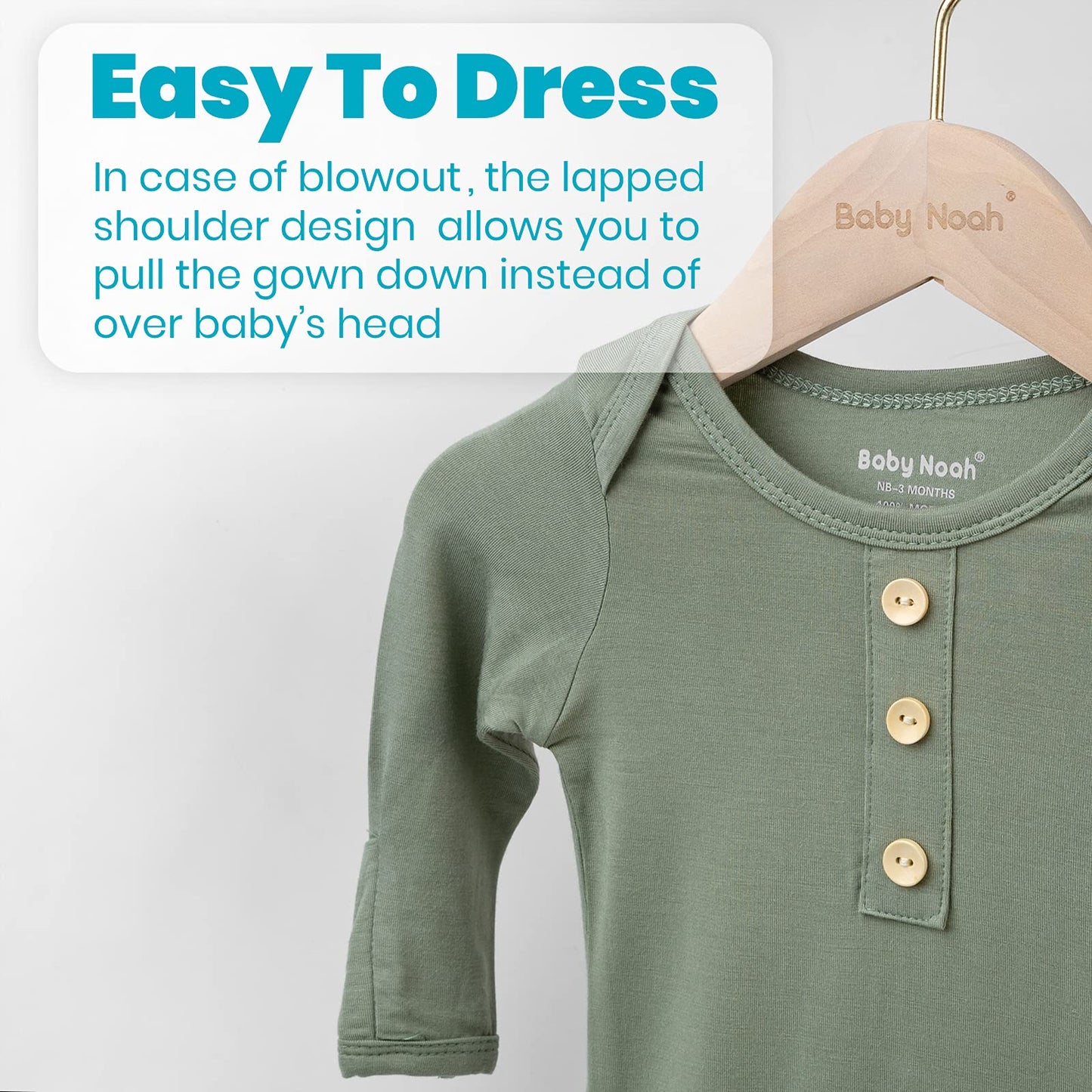 Newborn Baby Knotted Gown, Super Soft Silky Infant Long Sleeve Sleeper With Tie Bottom, Baby Girl And Boy Sleep Gown With Mitten