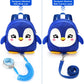Accmor Toddler Harness Backpack Leash, Cute Penguin Kid Backpacks With Anti Lost Wrist Link, Mini Child Backpack Harness Leashes