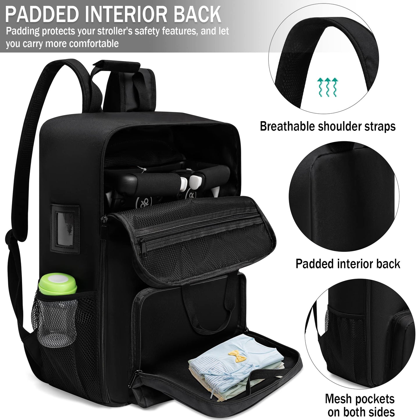 Luckiplus Stroller Travel Bag Fits Gb Pockit With Gb Pockit Air Plus Lightweight Stroller Foldable Stroller Travel Bag, Stroller