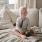 Frigg Little Viking Natural Rubber Baby Pacifier 2-Pack | Made In Denmark | Bpa-Free (Powder Blue/Cream,6-18 Months)