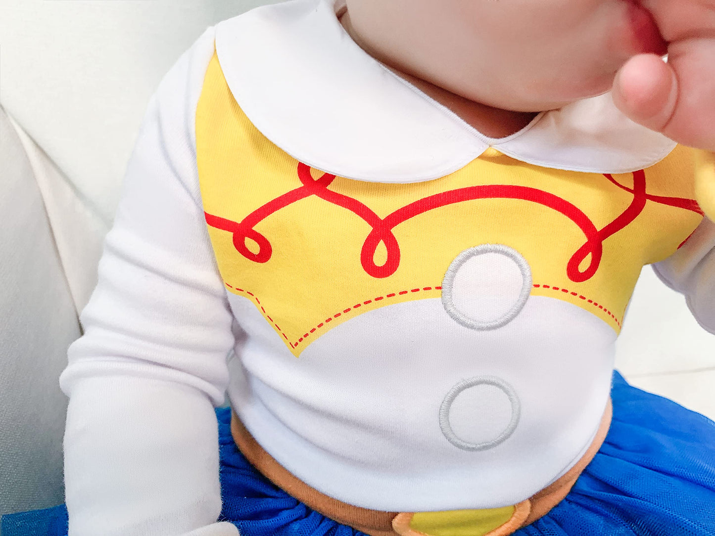 Dressy Daisy Baby Girls Cowgirls Princess Onesie Costume Romper Bodysuit Halloween Birthday Dress Up With Headband Size 6-9 Mont