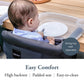 Inglesina Fast Table Chair, Black - Portable Baby High Chair - for Babies & Toddlers up to 37 lbs - Collapsible Design - Fits Ta